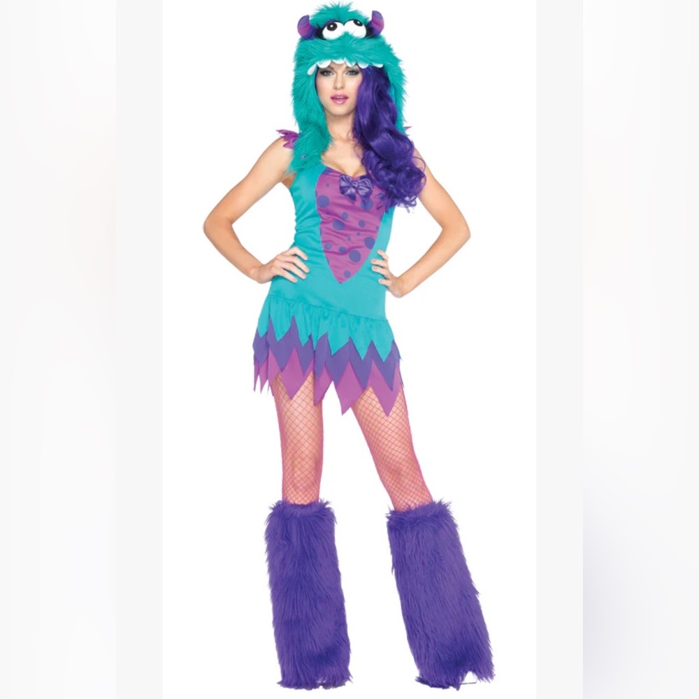 Teal and Purple Monster Costume